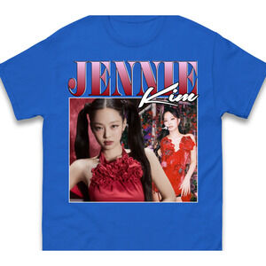 Jennie Kim T-Shirt Royal Blue